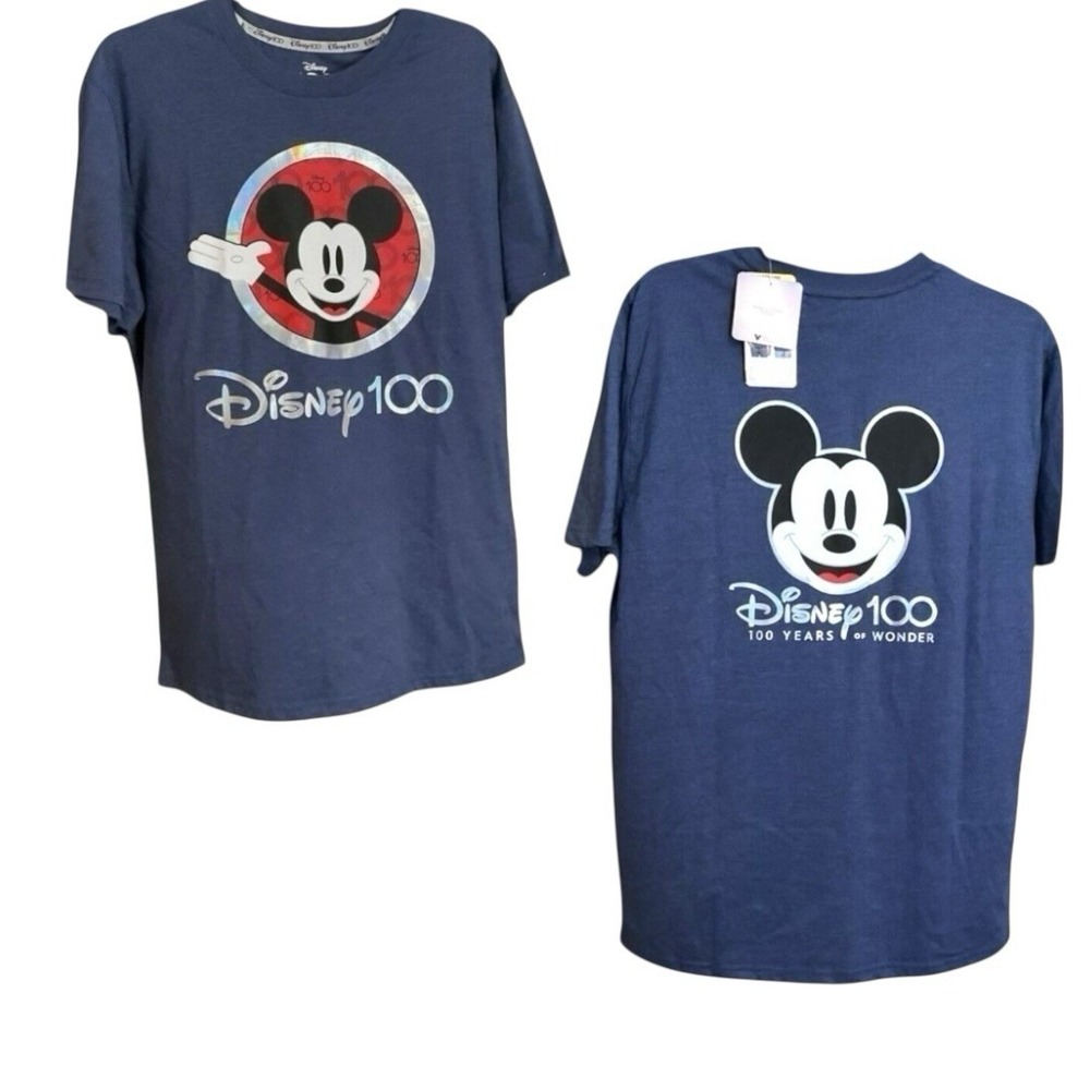 Original Disney 100 Years of Wonder Micky Mouse‎ Size L Unisex T-Shirt -NWT
